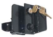 Trimatic door lock assembly with key